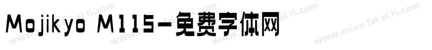 Mojikyo M115字体转换